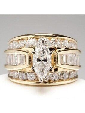 BRIDAL WEDDING ENGAGMENT RING size 7